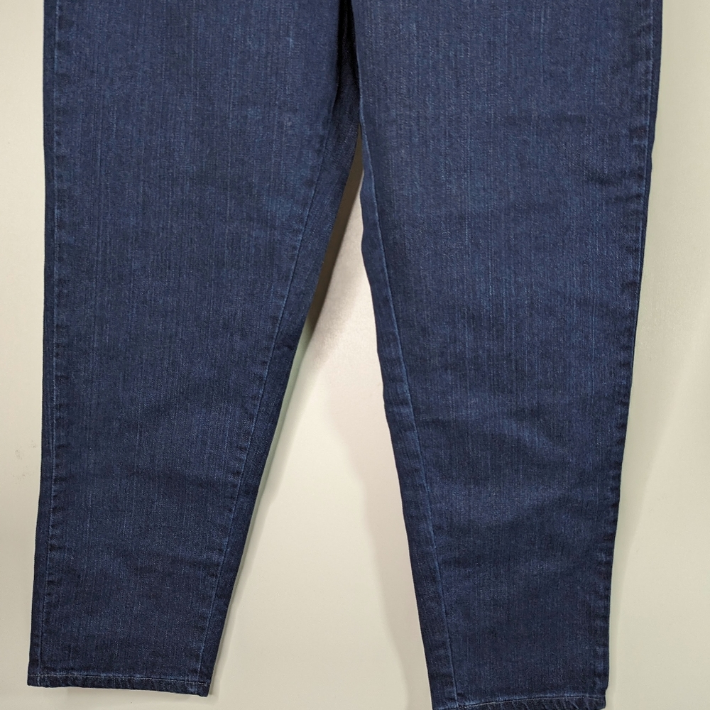 Blue Jeans Relaxed Fit Tapered leg High Waist 10 Lee Smooth Backside - Picture 9 of 13